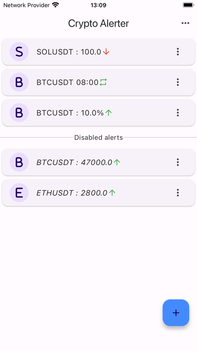 Crypto Alerter Screenshot