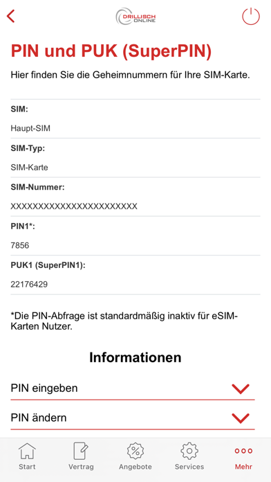 Screenshot #3 pour Drillisch Online Servicewelt
