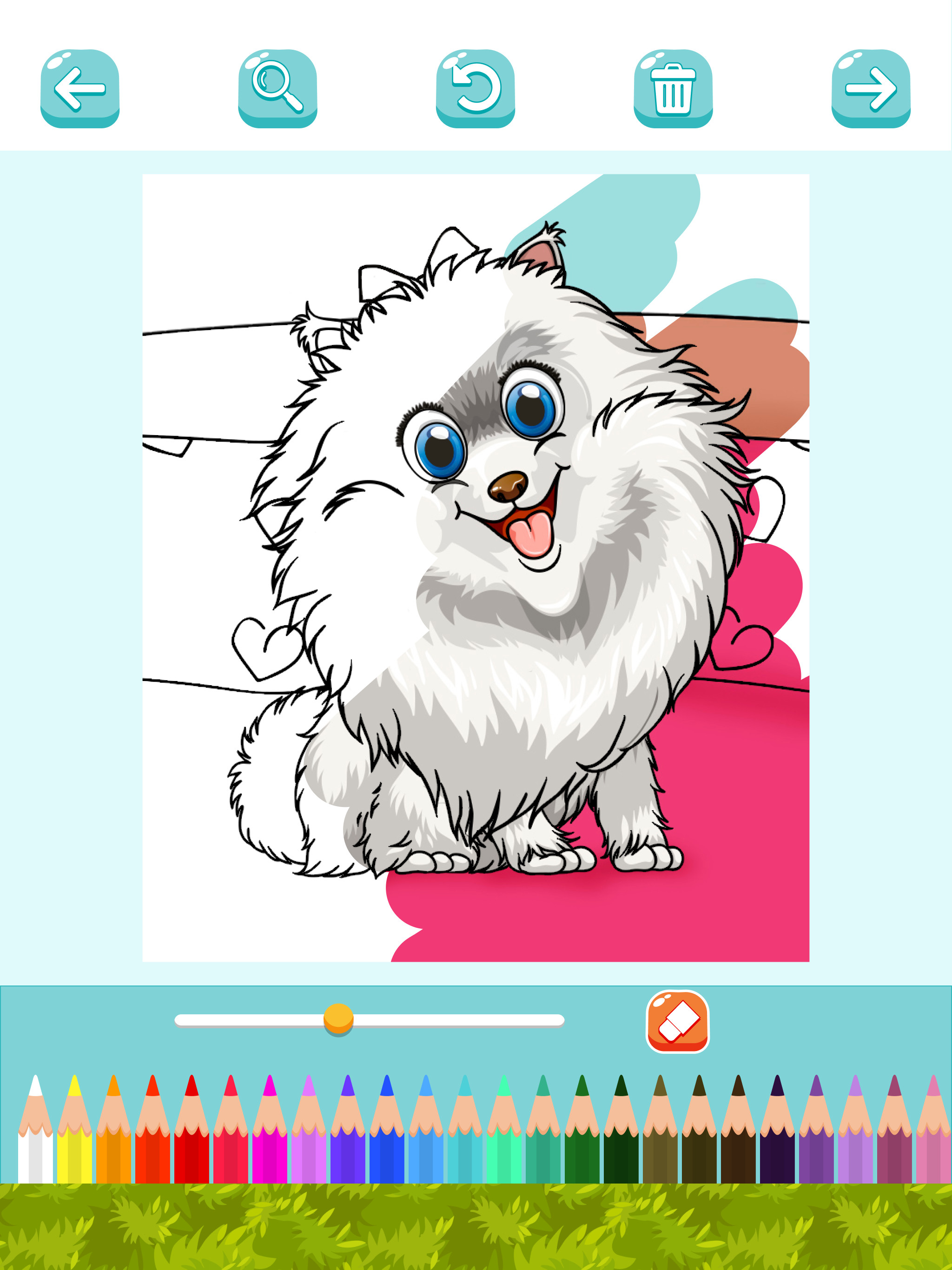 Paint pets & puppies coloring