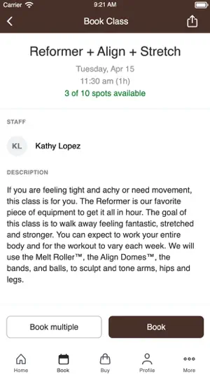 Studio Be Pilates, Barre, Melt screenshot 3