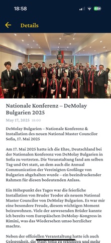 DeMolay Deutschland screenshot
