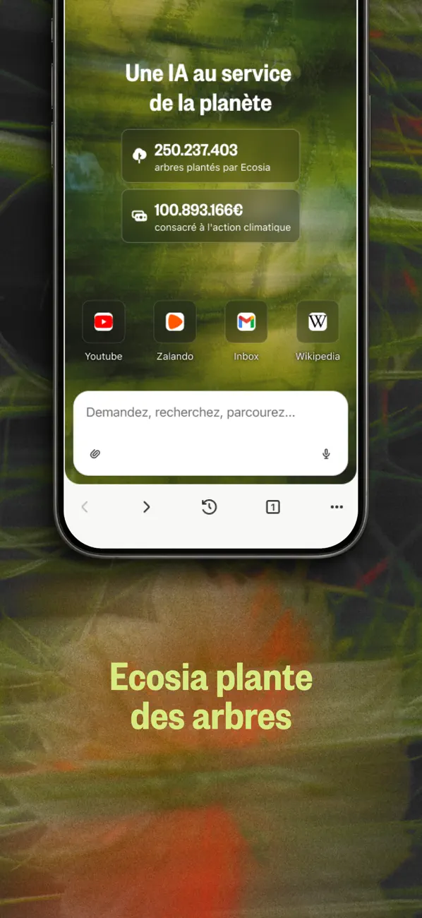 Screenshot #2 pour Ecosia : Navigateur Écologique