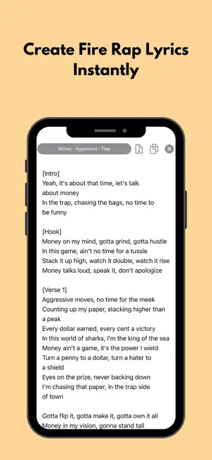 Rap Lyrics Generator:Lyric App screenshot 3