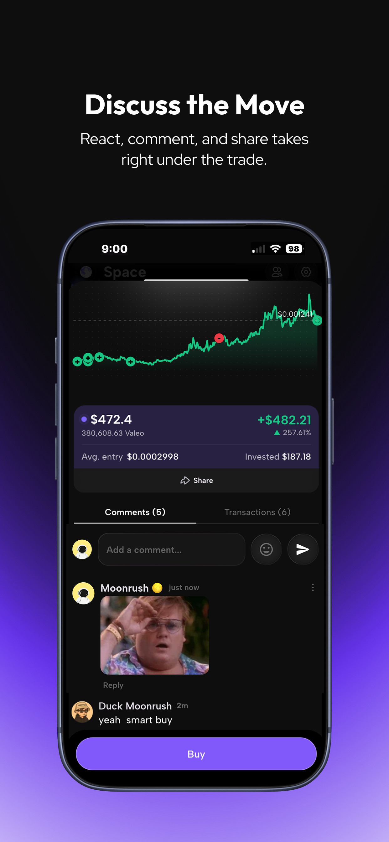 MoonRush: Social Trading