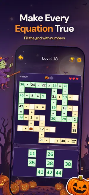 CrossMath: Math Crossword screenshot 2