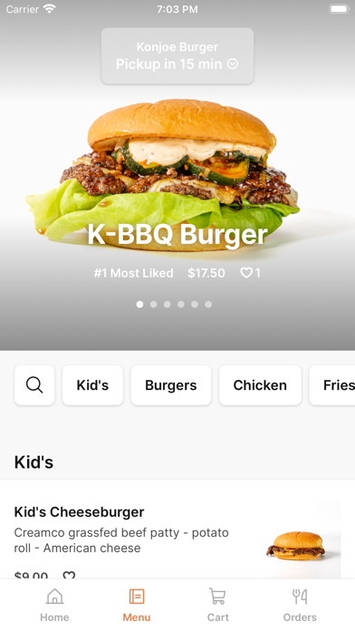 Konjoe Burger iPhone screenshot 2 - Food & Drink app