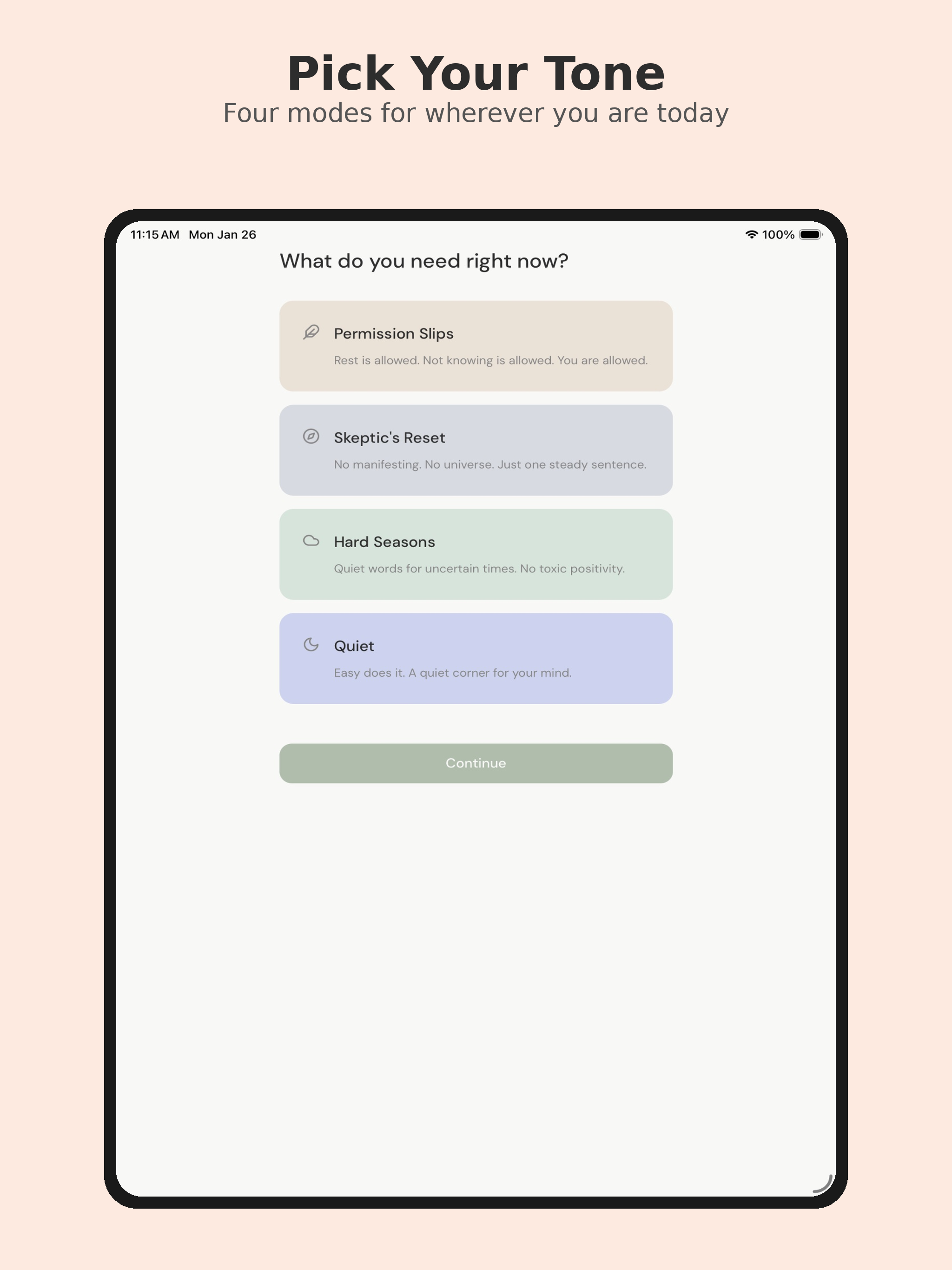 Quiet Start: Daily Affirmation screenshot 6