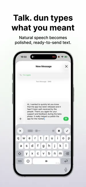 Dun: AI Voice Keyboard screenshot 1