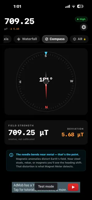 Magnet Meter - Field Detector screenshot 4