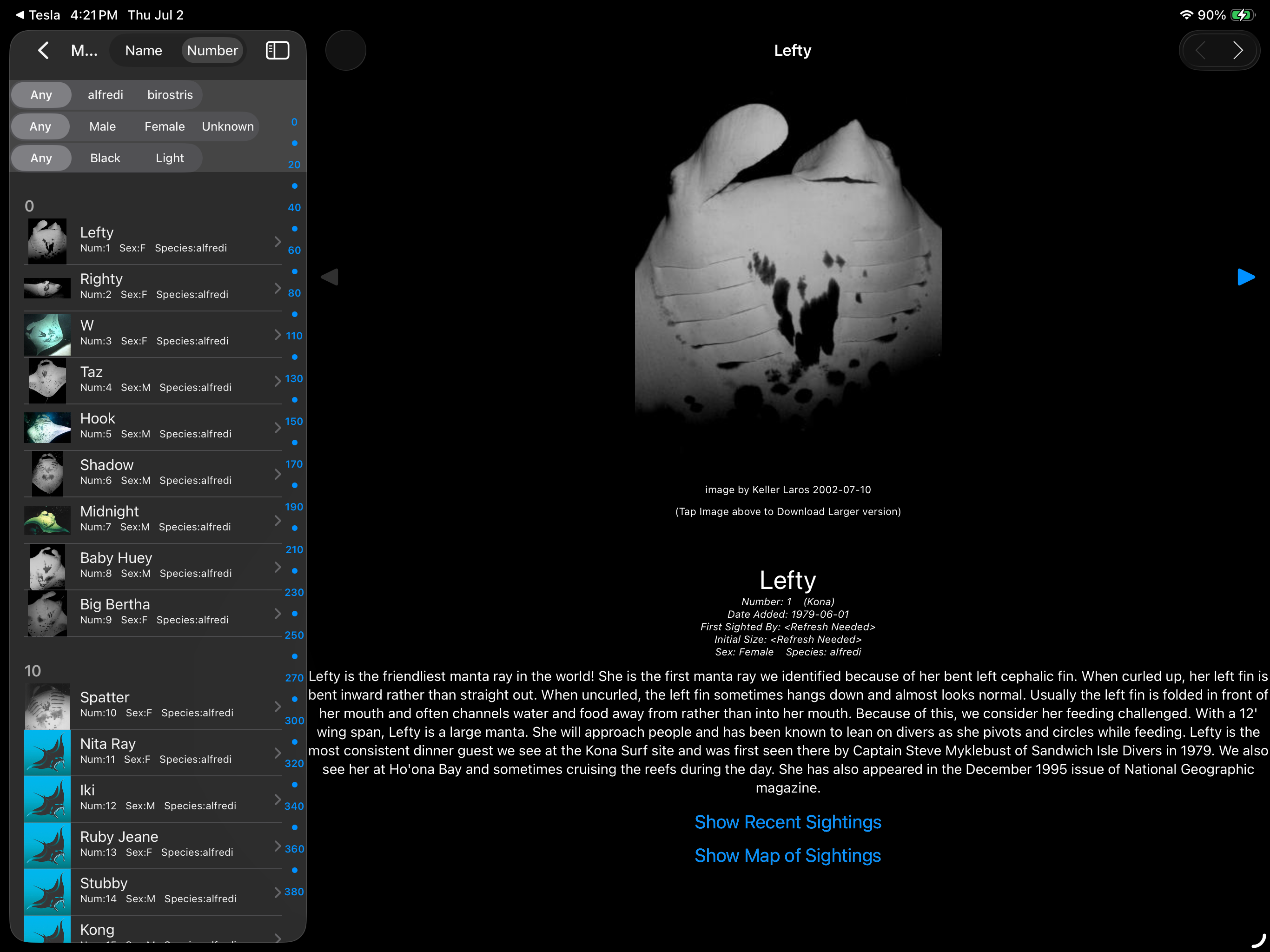 Manta Ray Tracker screenshot 12
