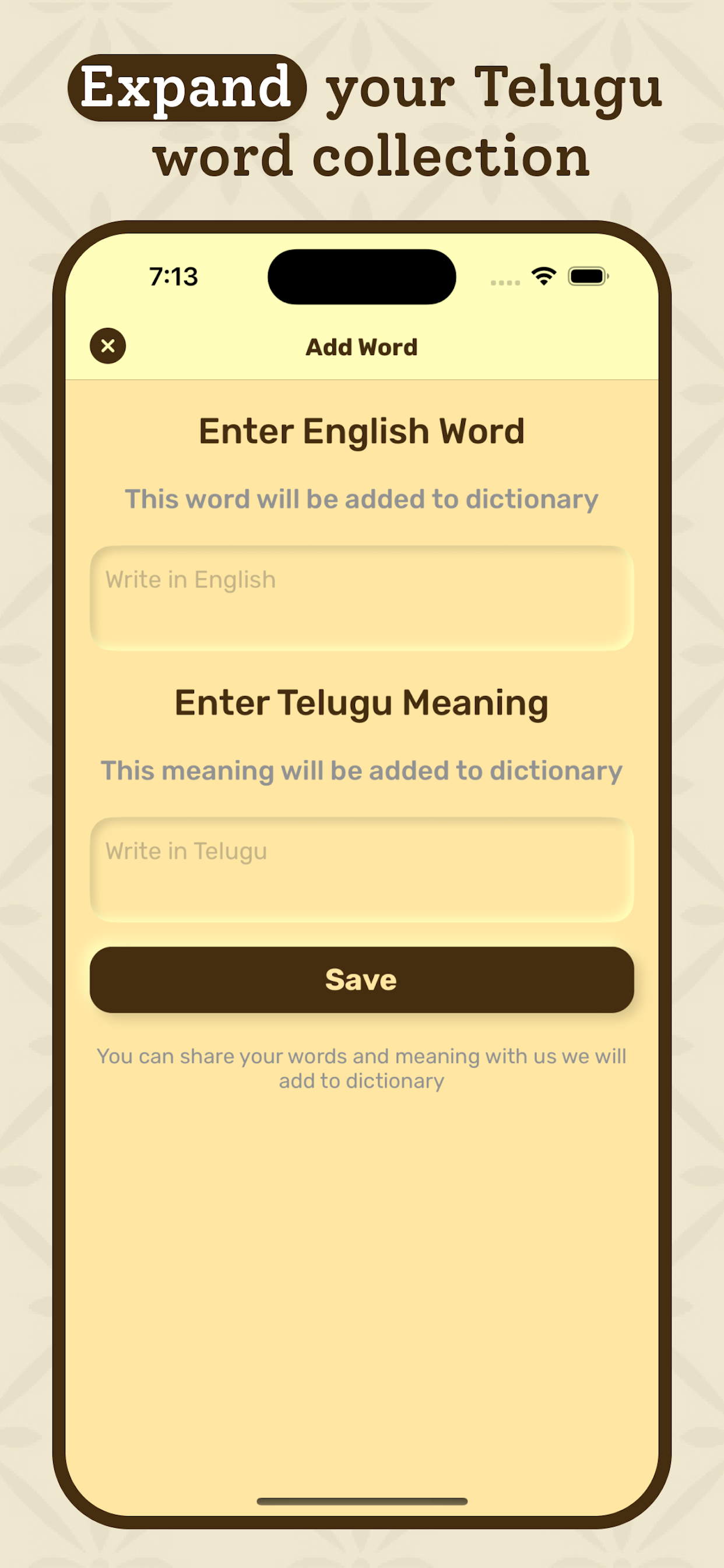 Telugu Dictionary - Translator