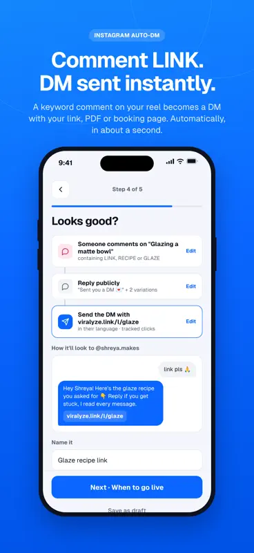 Viralyze: Auto DM & Creator OS screenshot 1 of 10