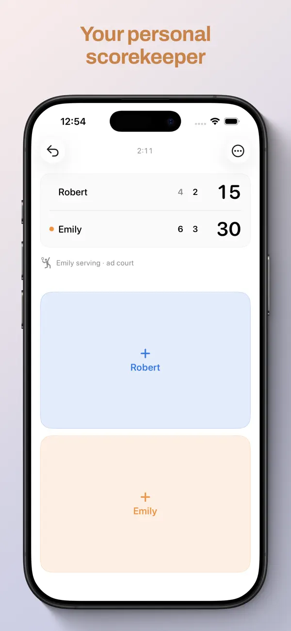 Screenshot #1 pour VS Tennis Scores