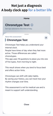 Body Clock: Chronotype Test Screenshot 7 of 7