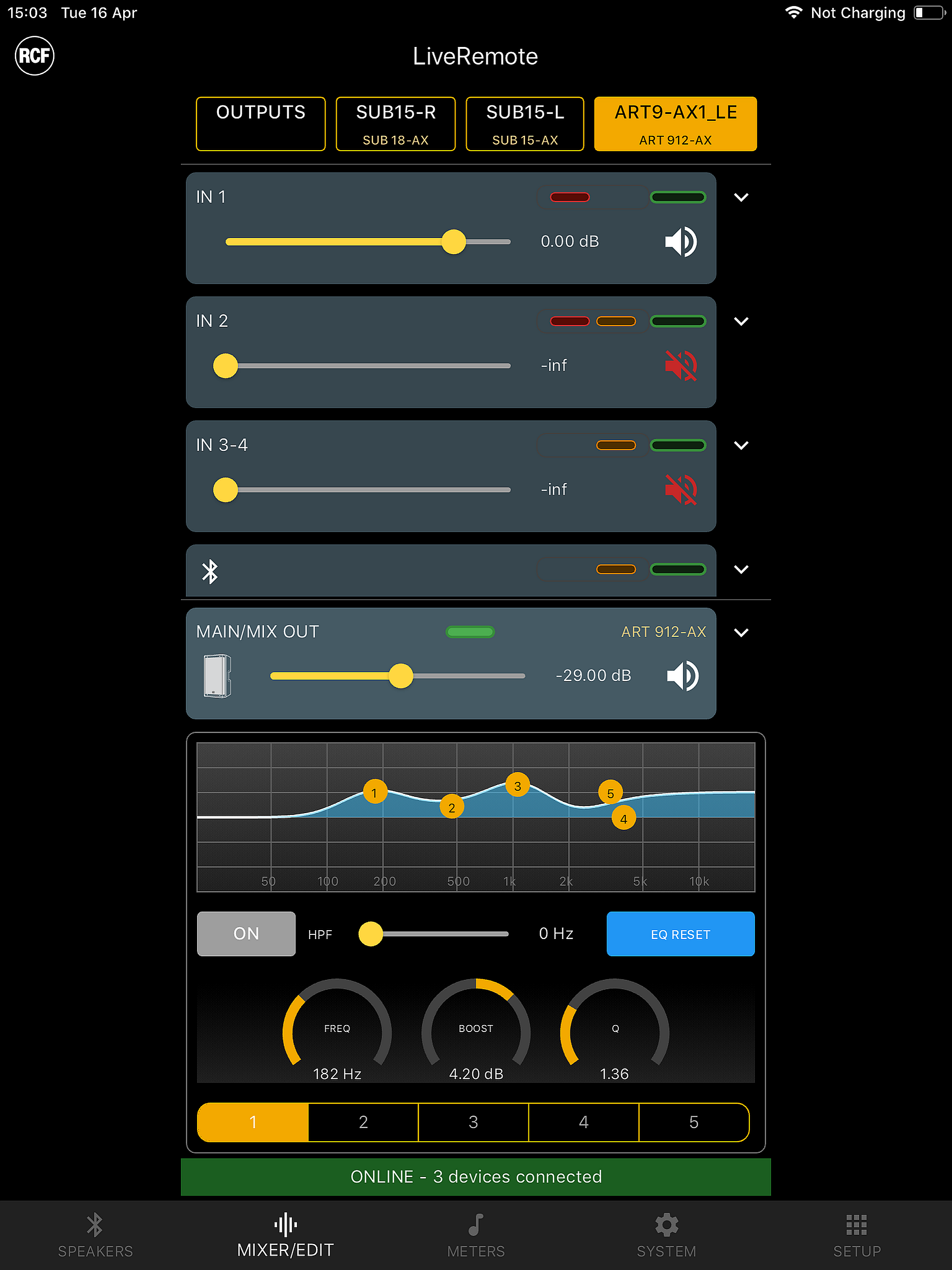 RCF LiveRemote