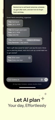 To-Do List & Notes: GoMind AI — скриншот 2