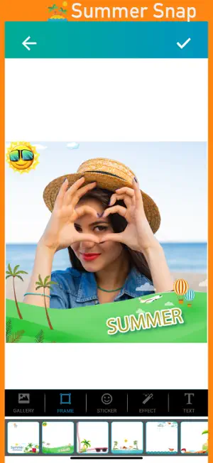 Summer Snap Cam : Beach Bliss screenshot 2