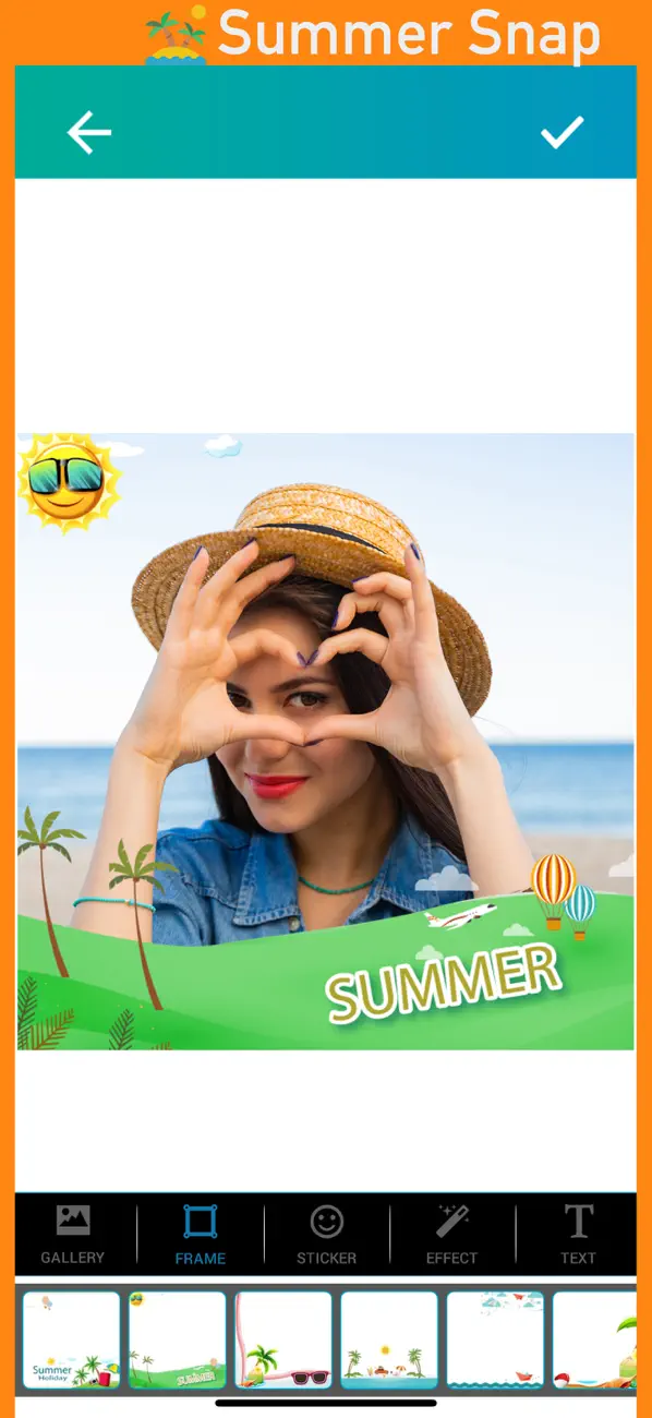 Screenshot #2 pour Summer Snap Cam : Beach Bliss
