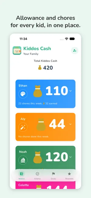 Kiddos Cash: Allowance Tracker screenshot 1