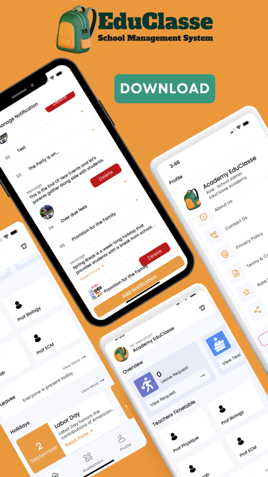 EduClasse School screenshot