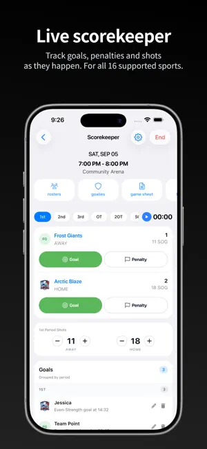 BenchApp - Sports Team Manager screenshot 2