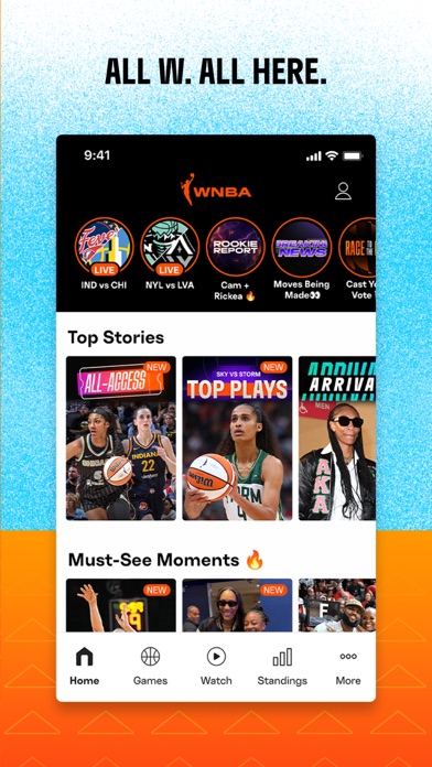Screenshot 2 of WNBA: Live Games & Scores App