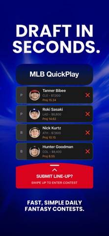 TopDraft Fantasy Sports iPhone screenshot