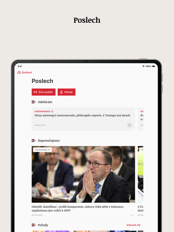iROZHLAS iPad screenshot 4 - News app