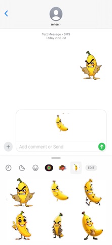 Sneaky Banana Stickers screenshot