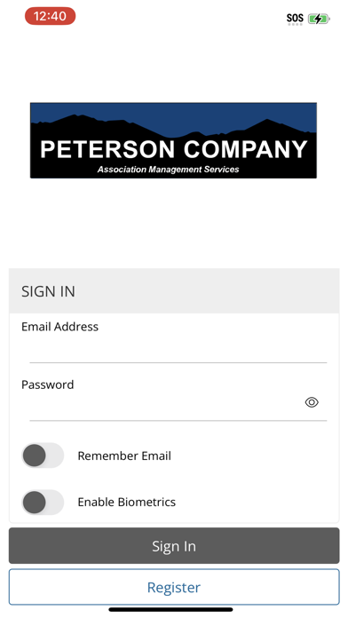 Peterson Company Screenshot