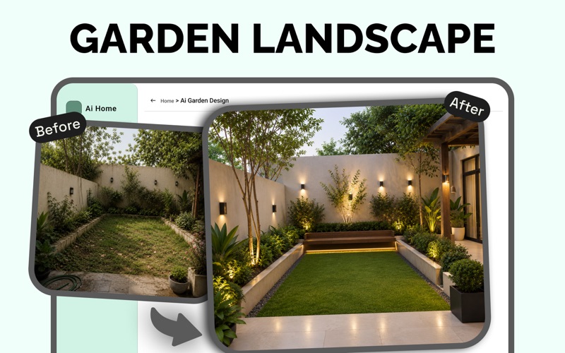 AI Garden Design, Landscape AI iPhone screenshot