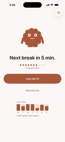 Humble Squats: Movement Break screenshot 1