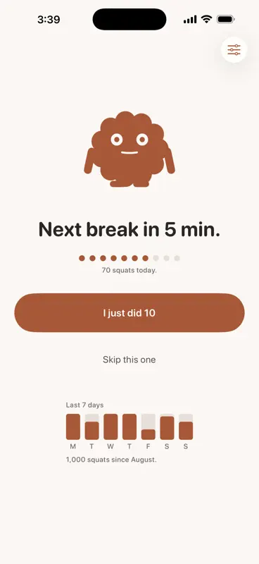 Humble Squats: Movement Break screenshot 1 of 6