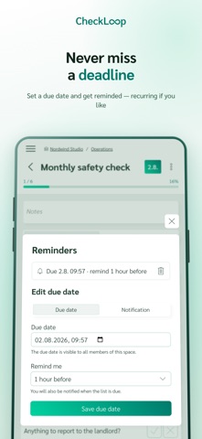CheckLoop: Reusable Checklists screenshot