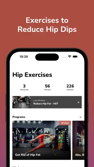 Hip Dips Workout screenshot 1