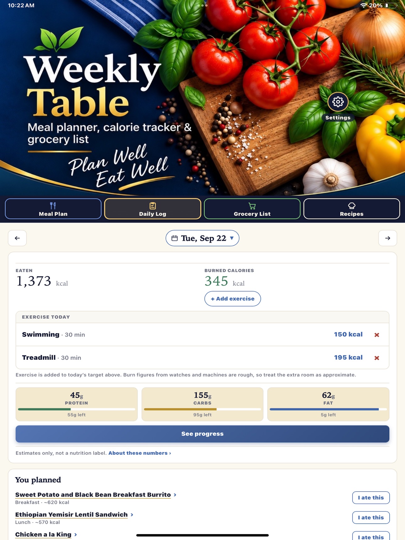 Screenshot 8 of Weekly Table