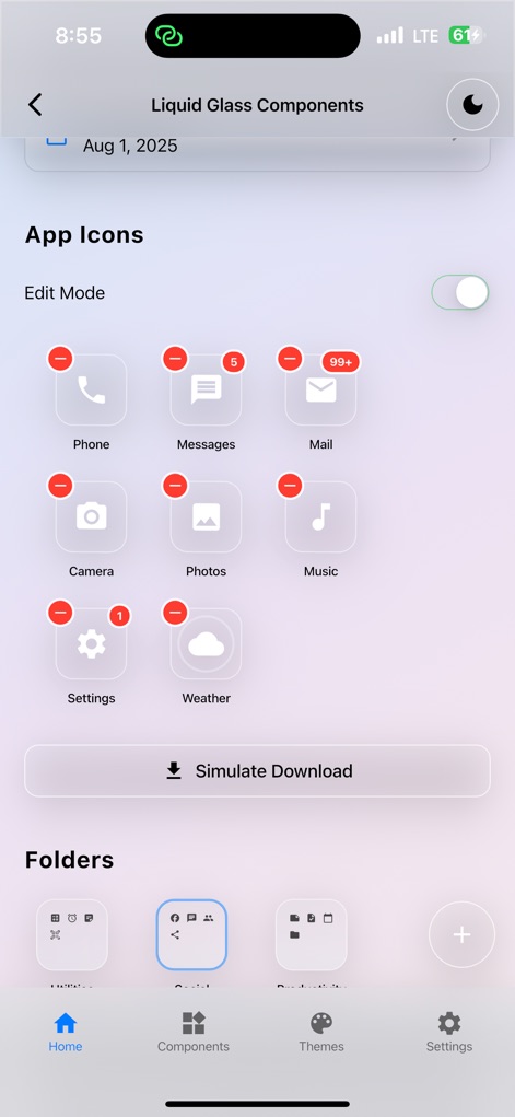 Flutter Liquid Glass Kit - Developer Tools App | MWM