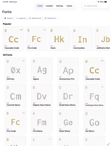 Nerd Font Installer iPad screenshot 5