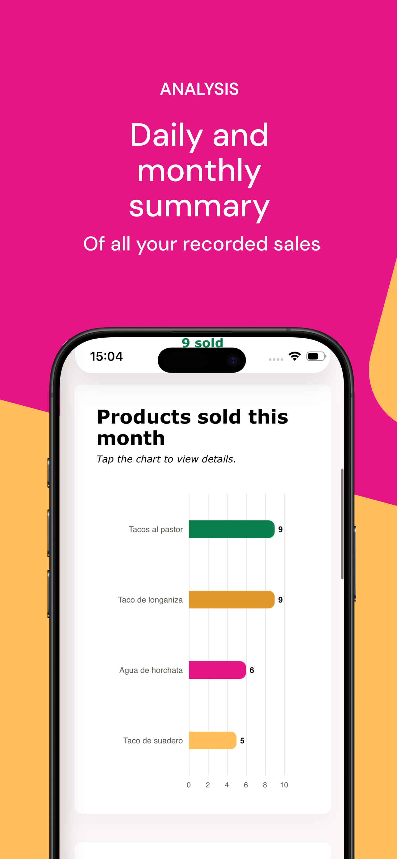 Tacontando: Sales Tracker screenshot 9