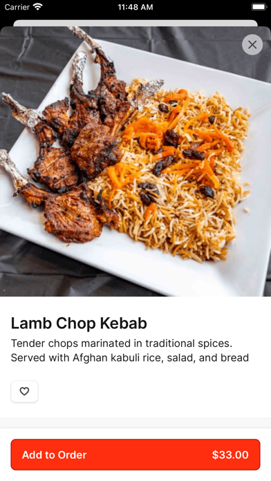 Khorasan Kabab iPhone screenshot 3 - Food & Drink app