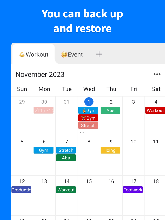Plan Calendar -Make a Schedule