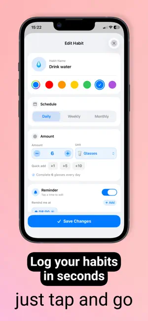 Habbit: Goals tracker & Streak screenshot 2