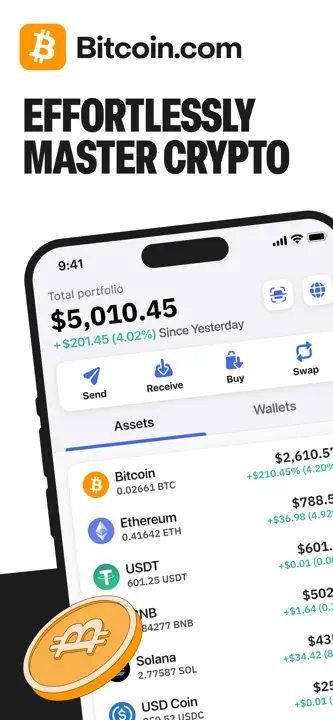 Bitcoin.com Wallet : capture d’écran 1 sur 7