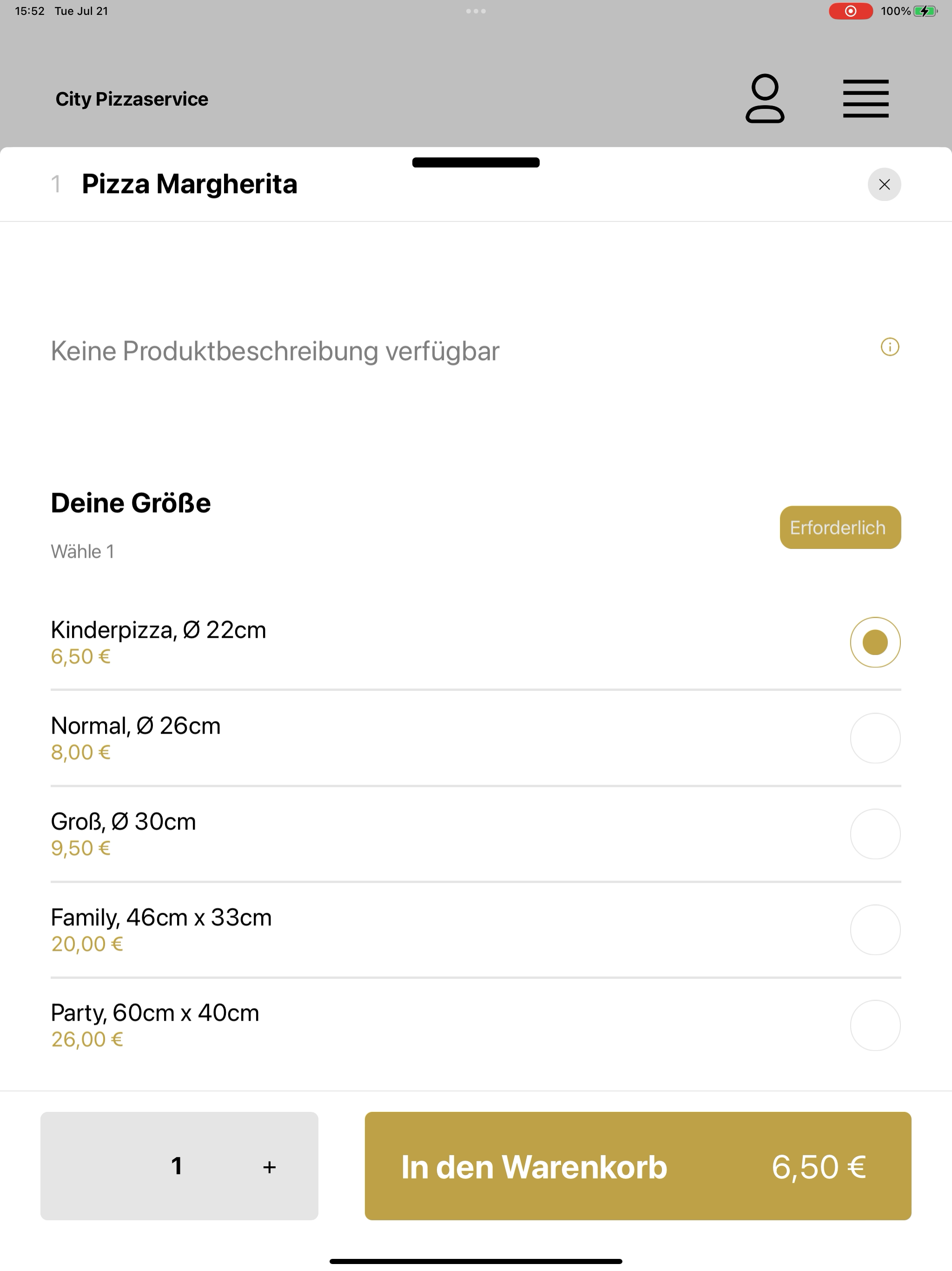 City Pizzaservice Herzberg screenshot 15