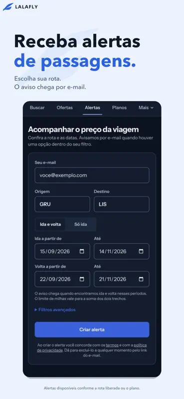 Lalafly: passagens com milhas screenshot 2 of 5