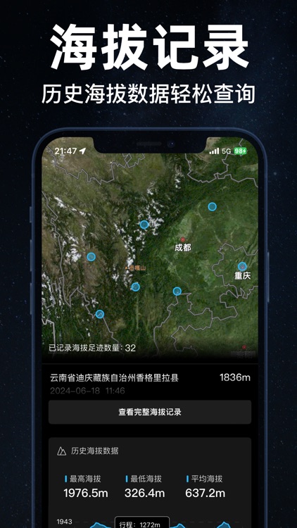 指南针-实时海拔测量gps经纬度定位