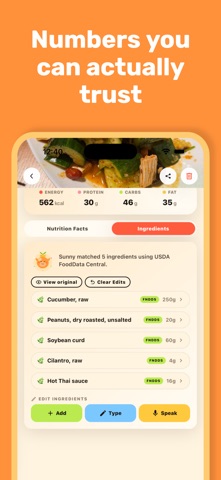 NutriCamp iPhone screenshot