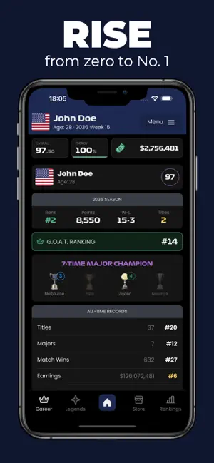Tennis Superstar Career 2026 screenshot 2