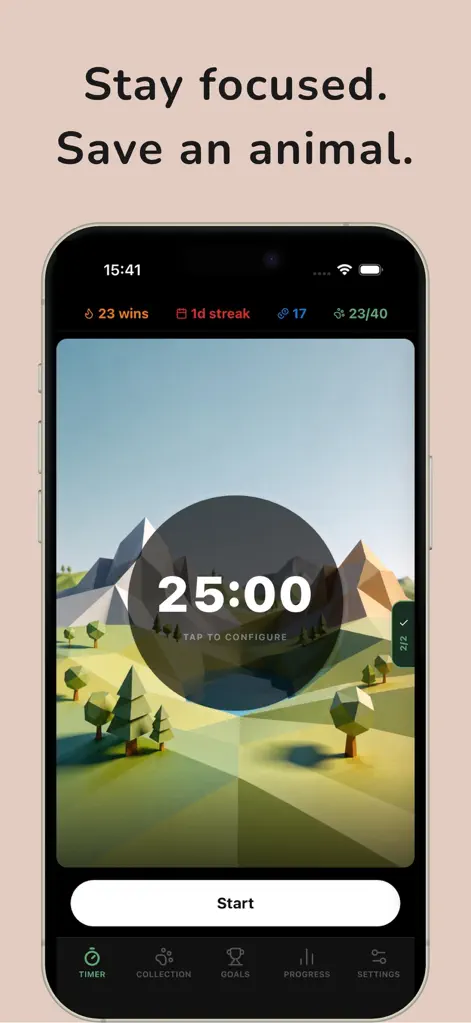 Pomodoro Timer - Wild Focus - Productivity App | MWM