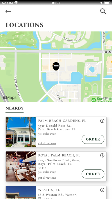 Moon Thai and Japanese iPhone screenshot 2 - Food & Drink app